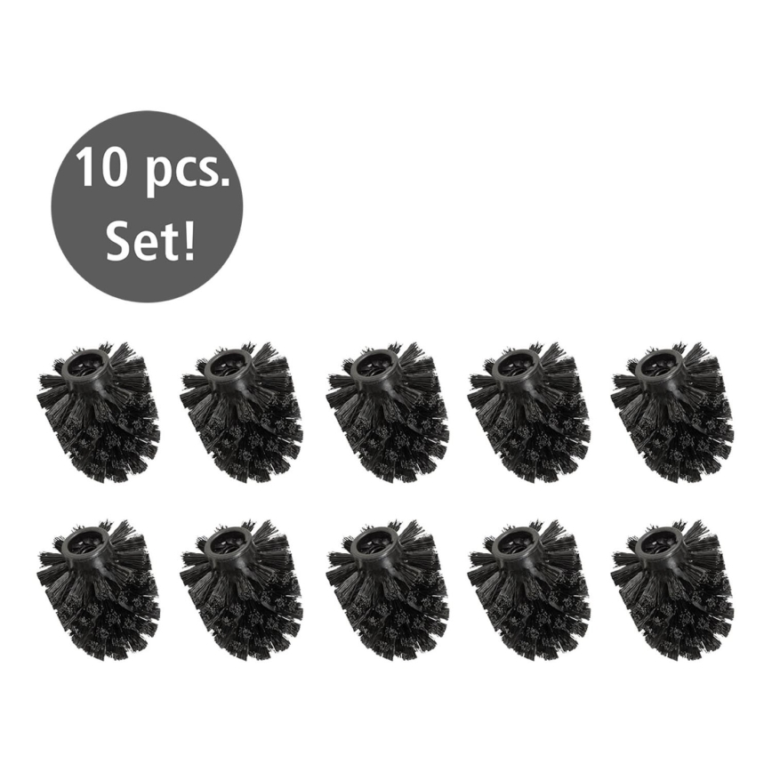 WENKO 24090800 - Cabezal para WC 8 x 9,3 cm, negro