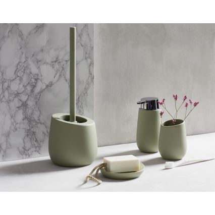 WENKO 24120100 - Escobilla de WC BADI 13,5x38 cm verde