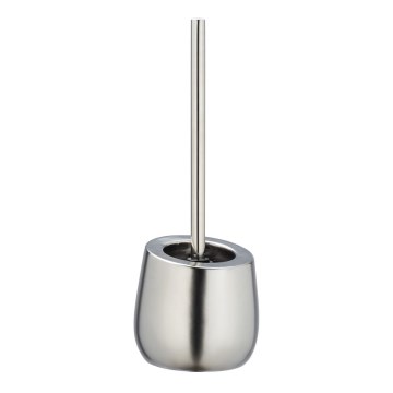 WENKO 24140100 - Escobilla para WC BADI 13,5x38 cm plateada