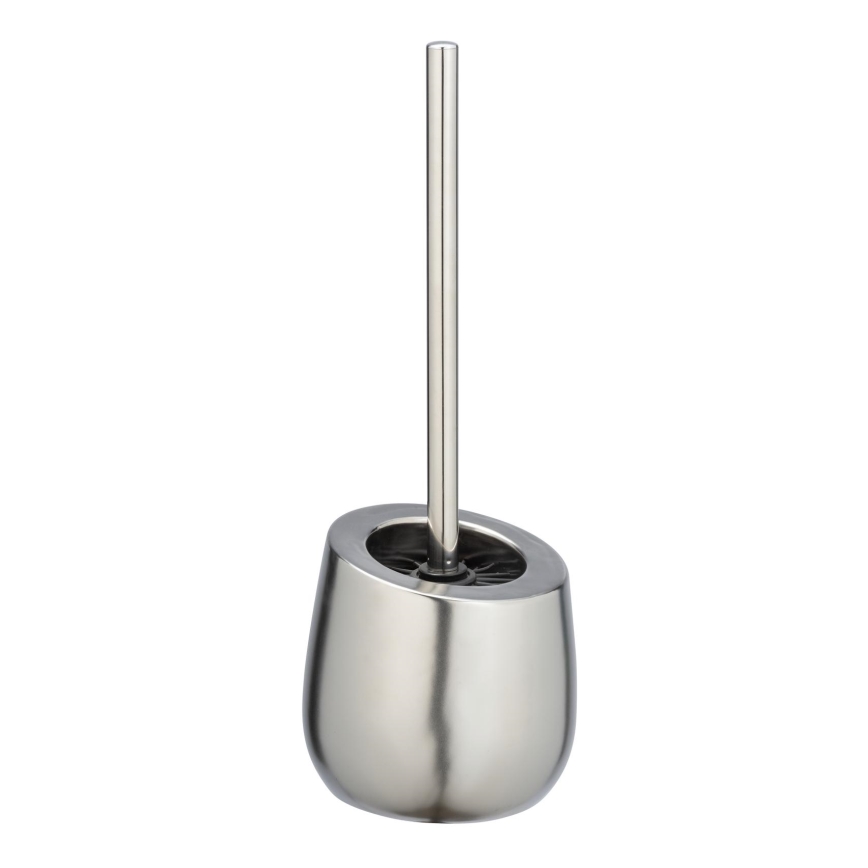 WENKO 24140100 - Escobilla para WC BADI 13,5x38 cm plateada