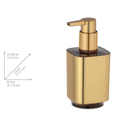 WENKO 24161100 - Dispensador de jabón AURON 300 ml dorado