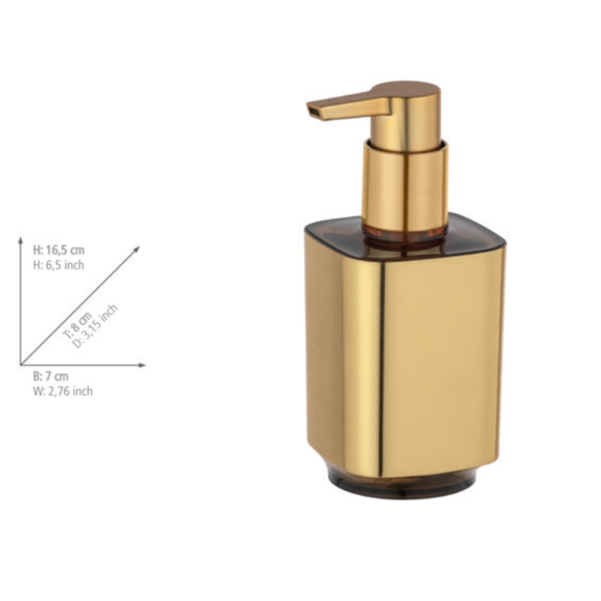 WENKO 24161100 - Dispensador de jabón AURON 300 ml dorado
