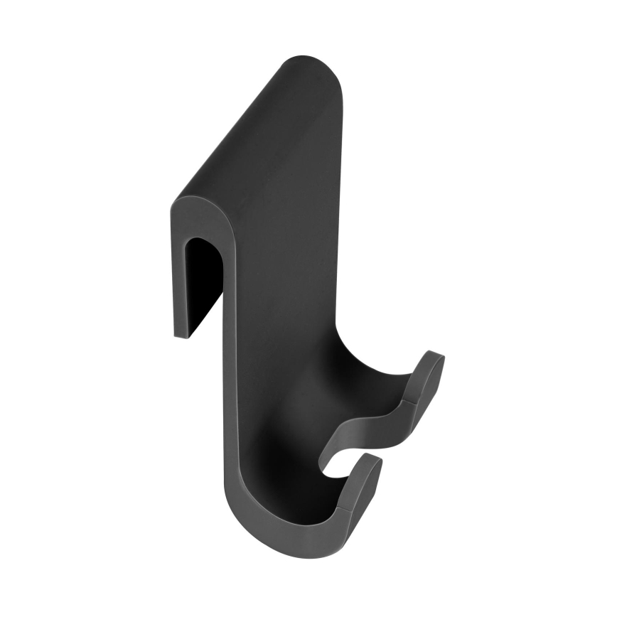 WENKO 24171100 - Rasqueta de ducha MOLA 21x24,5 cm acero inoxidable/negro