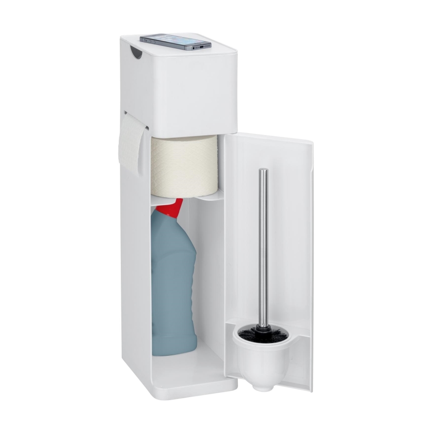 WENKO 24212100 - Escobilla para WC IMON 20x58,5 cm blanca