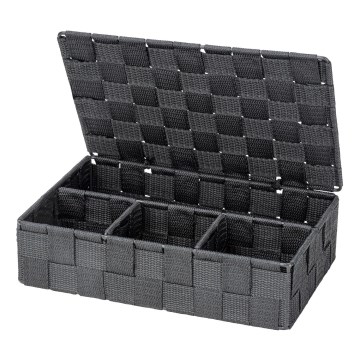WENKO 24223100 - Cesto ADRIA 26x17 cm gris/antracita
