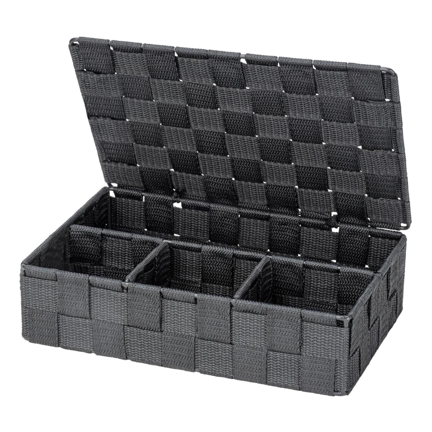 WENKO 24223100 - Cesto ADRIA 26x17 cm gris/antracita