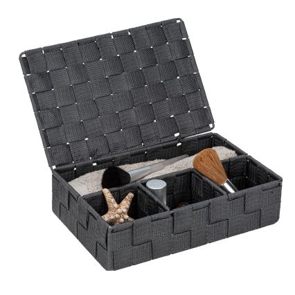 WENKO 24223100 - Cesto ADRIA 26x17 cm gris/antracita