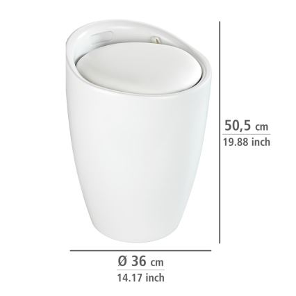 WENKO 24228100 - Taburete CANDY 36x50,5 cm blanco/negro