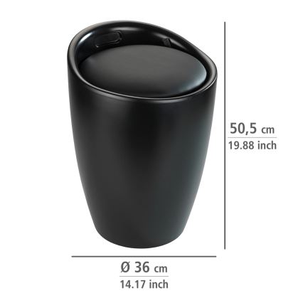 WENKO 24229100 - Taburete CANDY 36x50,5 cm negro