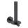 WENKO 24262100-Soporte para papel higiénico BOSIO BLACK 8x18 cm acero inoxidable/plateado