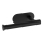 WENKO 24287100 - Soporte para papel higiénico TURBO-LOC OREA BLACK 16x7 cm acero inoxidable/negro