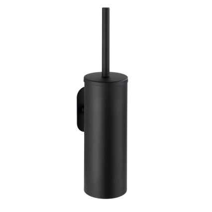 WENKO 24289100 - escobilla de inodoro TURBO-LOC OREA BLACK 9x39,5 cm acero inoxidable/negro