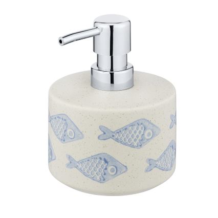 WENKO 24311100 - Dispensador de jabón AQUAMARIN 475 ml beige