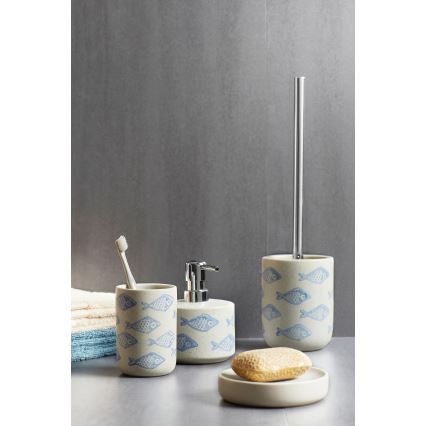 WENKO 24311100 - Dispensador de jabón AQUAMARIN 475 ml beige