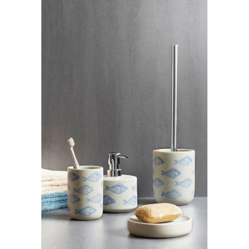 WENKO 24311100 - Dispensador de jabón AQUAMARIN 475 ml beige