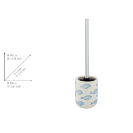 WENKO 24313100 - Cepillo para inodoro AQUAMARIN 10x40 cm beige