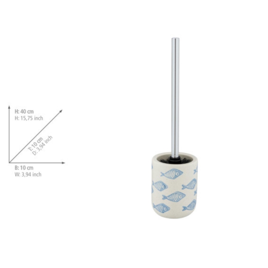 WENKO 24313100 - Cepillo para inodoro AQUAMARIN 10x40 cm beige