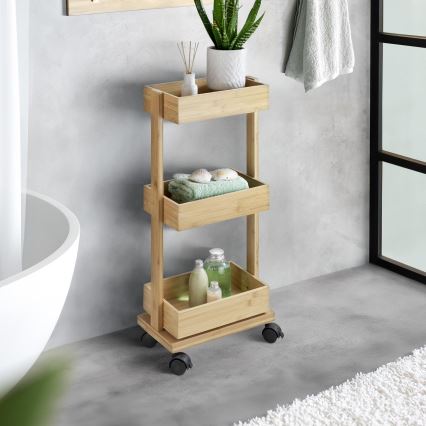WENKO 24390100 - Estantería TORTONA 18x71,5 cm marrón/negro