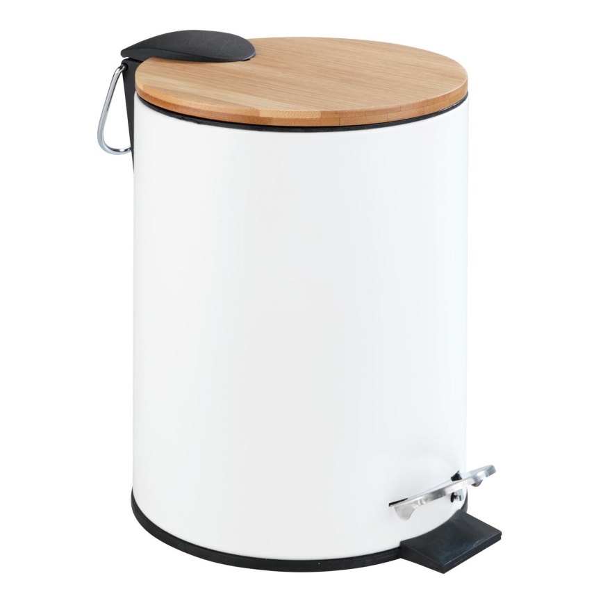 WENKO 24392100 - Cesta TORTONA 17x23,5 cm blanca/marrón/negra