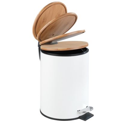 WENKO 24392100 - Cesta TORTONA 17x23,5 cm blanca/marrón/negra