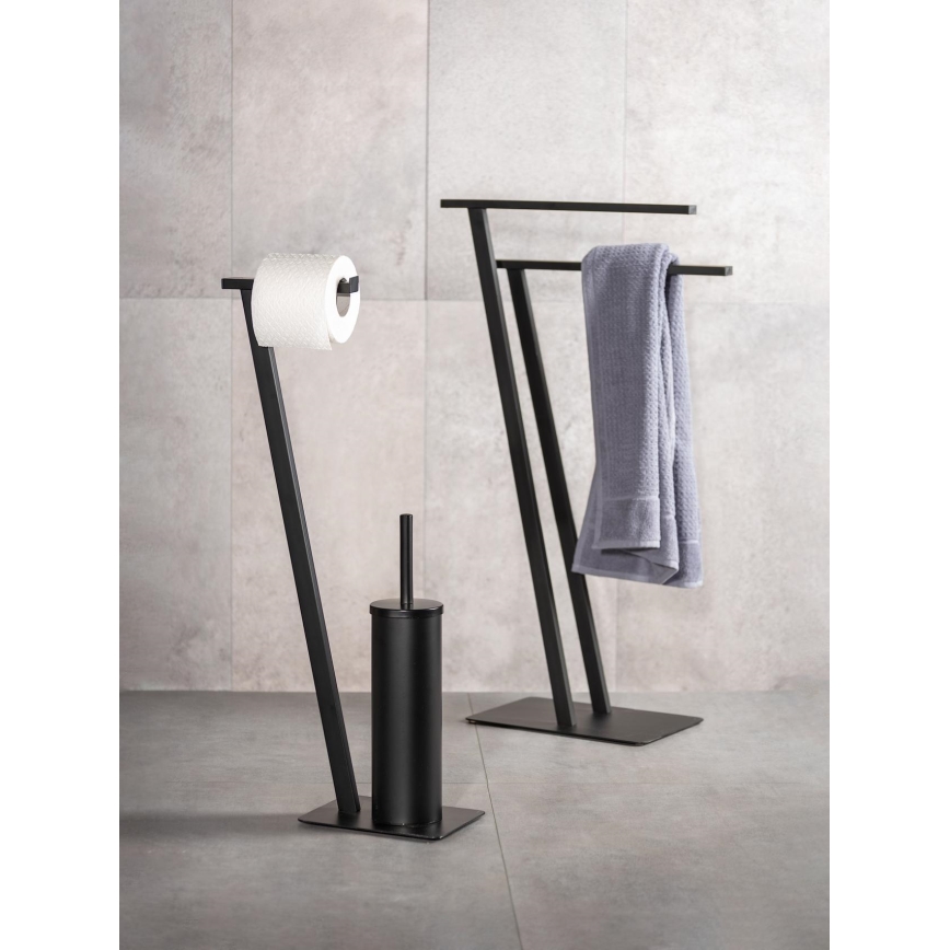 WENKO 24396100 - Toallero LIRIO 20x40 cm negro