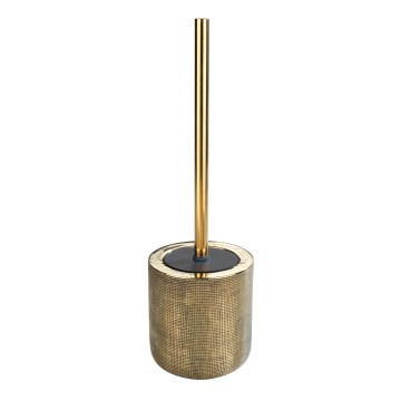 WENKO 24403100 - Escobilla para inodoro RIVARA 11,5x40 cm dorada