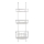 WENKO 24422100 - Estante OLESI 22,5x70 cm acero inoxidable/plata