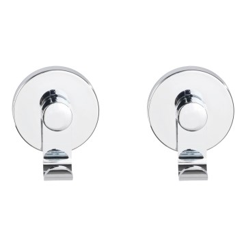 WENKO 24466100-Gancho VACUUM-LOC 6x7 cm, cromado brillante
