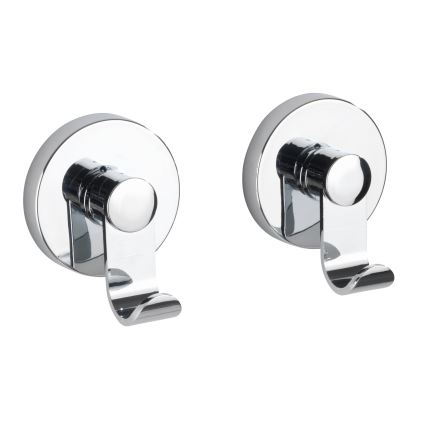 WENKO 24466100-Gancho VACUUM-LOC 6x7 cm, cromado brillante