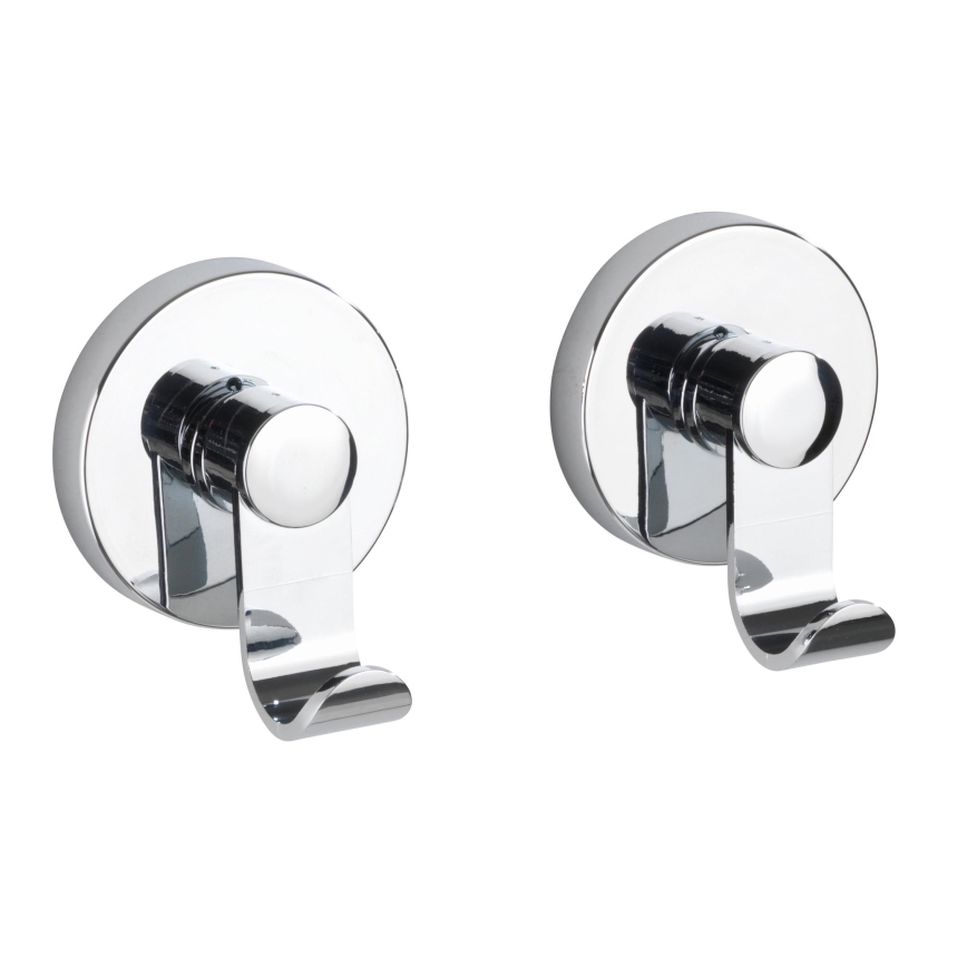 WENKO 24466100-Gancho VACUUM-LOC 6x7 cm, cromado brillante