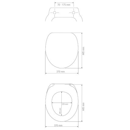 WENKO 24516100 Asiento de inodoro, resistente hasta 300/350 kg, 37 x 44,5 cm, blanco/plateado