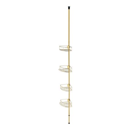 WENKO 24569100-Repisa de esquina DOLCEDO 31x275 cm dorada