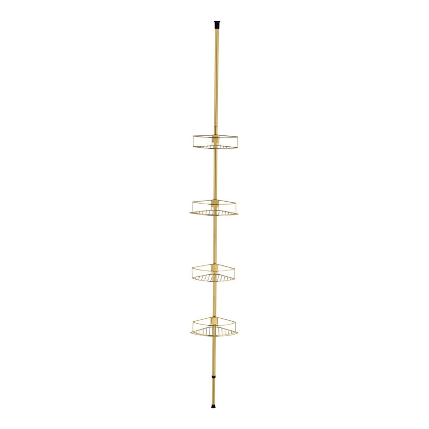 WENKO 24569100-Repisa de esquina DOLCEDO 31x275 cm dorada