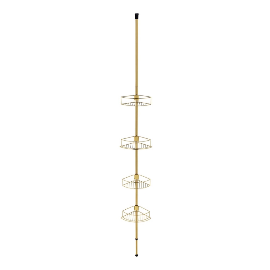 WENKO 24569100-Repisa de esquina DOLCEDO 31x275 cm dorada