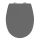 WENKO 24572100-WC asiento de inodoro VORNO NEO 46x37 cm gris/plateado