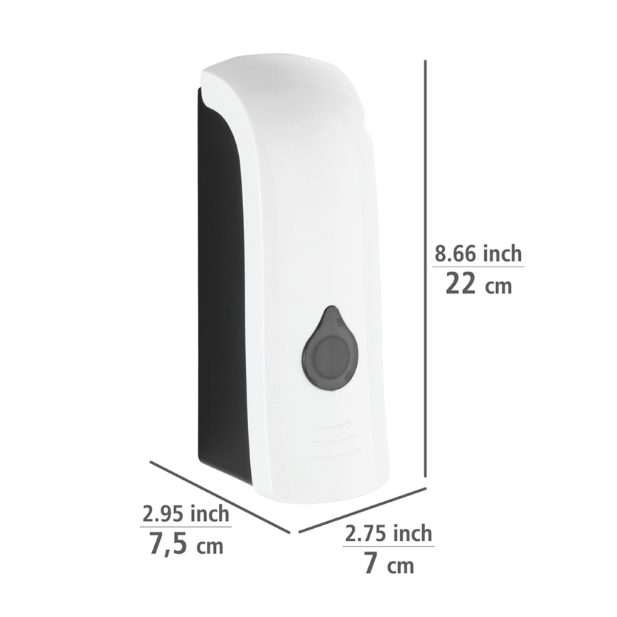 WENKO 24588100-Dispensador de jabón RANERA 740 ml blanco/negro