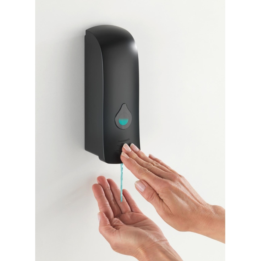 WENKO 24589100-Dispensador de jabón RANERA 280 ml negro