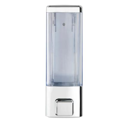 WENKO 24593100 - Dispensador de jabón ISTRES 320 ml, cromo brillante/transparente