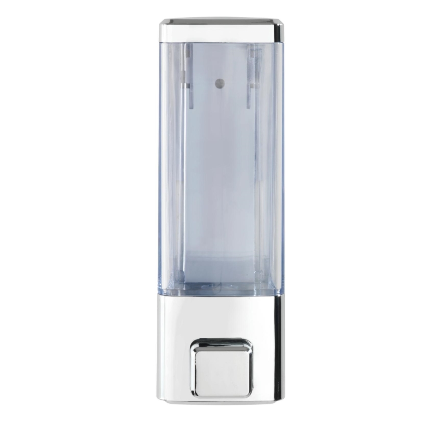 WENKO 24593100 - Dispensador de jabón ISTRES 320 ml, cromo brillante/transparente