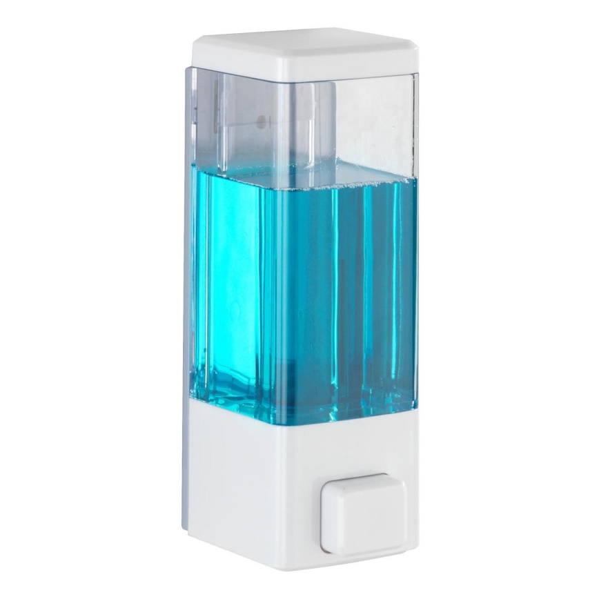 WENKO 24594100-Dispensador de jabón ISTRES 320 ml blanco/transparente