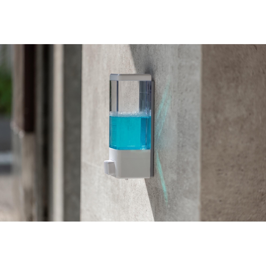 WENKO 24594100-Dispensador de jabón ISTRES 320 ml blanco/transparente
