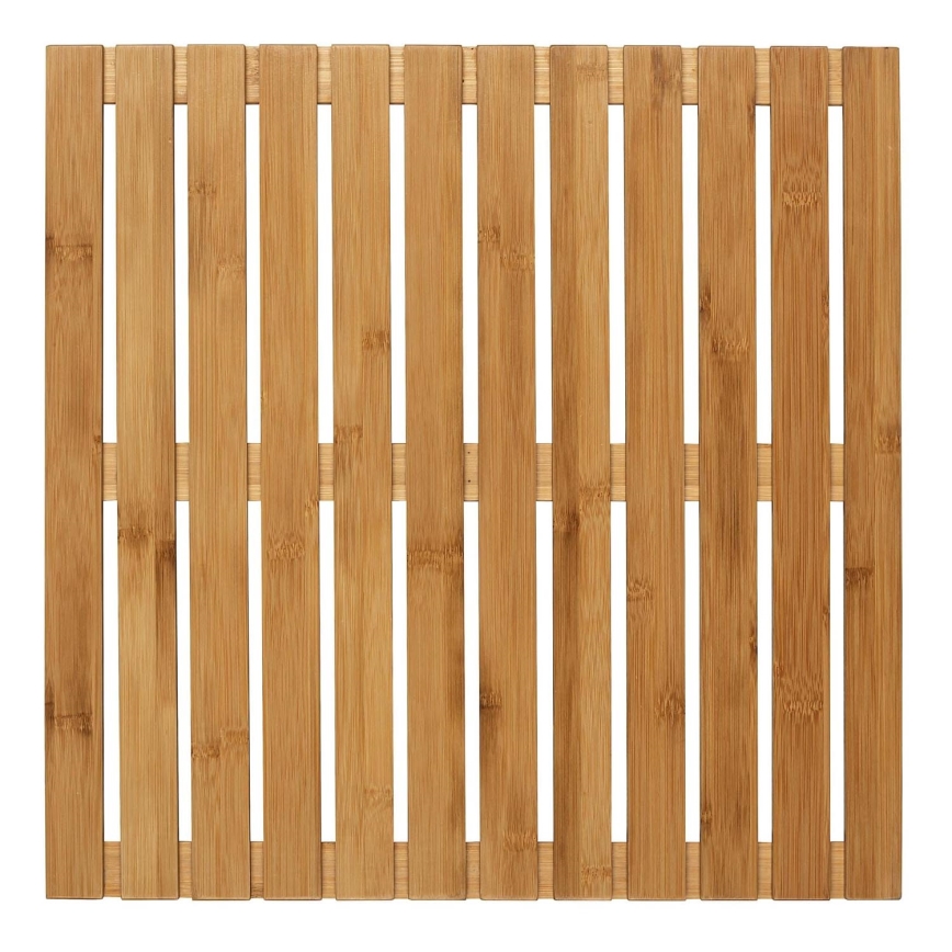 WENKO 24610100 - Felpudo BAMBUSA 50x50 cm marrón