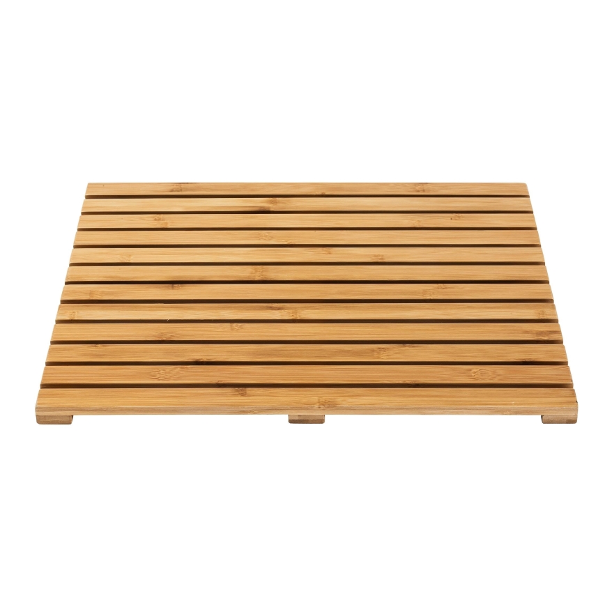 WENKO 24610100 - Felpudo BAMBUSA 50x50 cm marrón