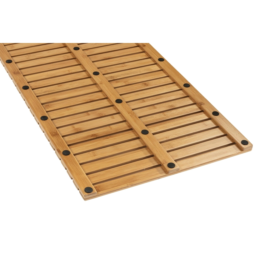 WENKO 24611100 - Felpudo BAMBUSA 100x50 cm marrón