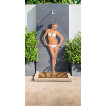 WENKO 24611100 - Felpudo BAMBUSA 100x50 cm marrón