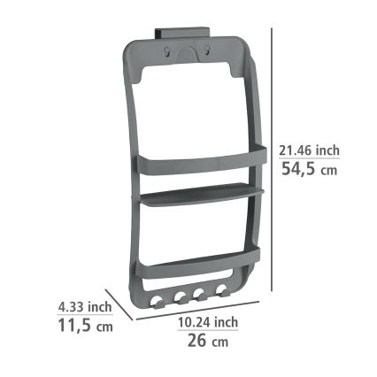 WENKO 24633100 - Estante UNIVERSAL 26x54,5 cm antracita