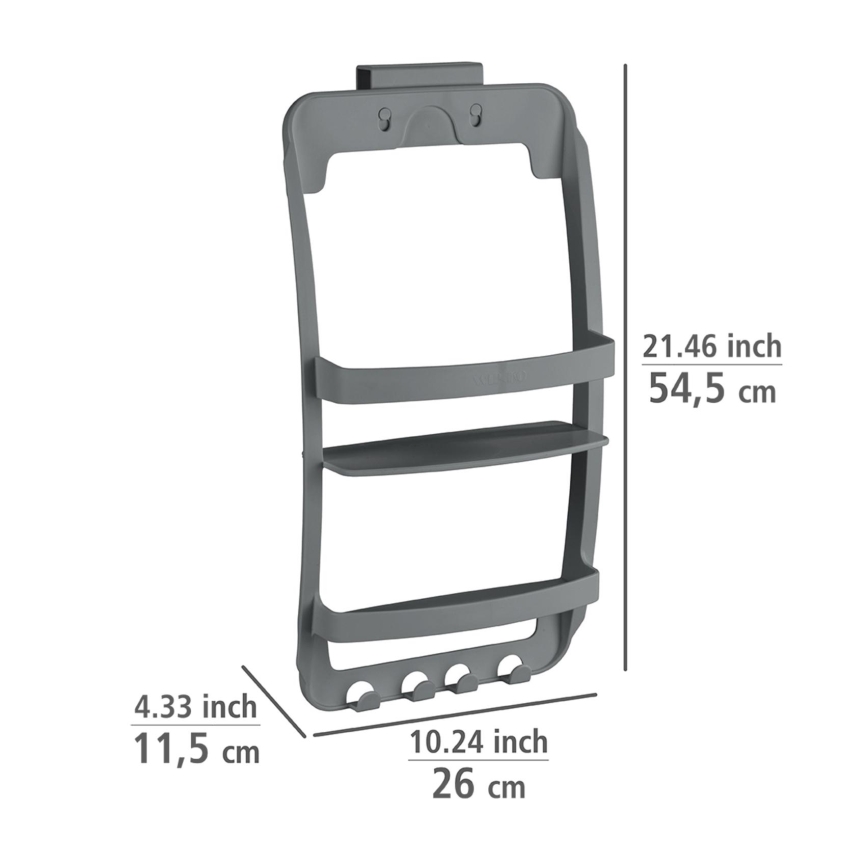 WENKO 24633100 - Estante UNIVERSAL 26x54,5 cm antracita