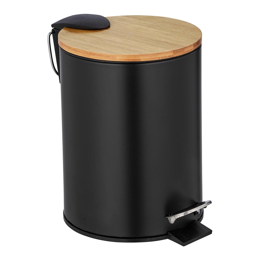 WENKO 24696100 - Cesta TORTONA 17x21 cm negro/marrón