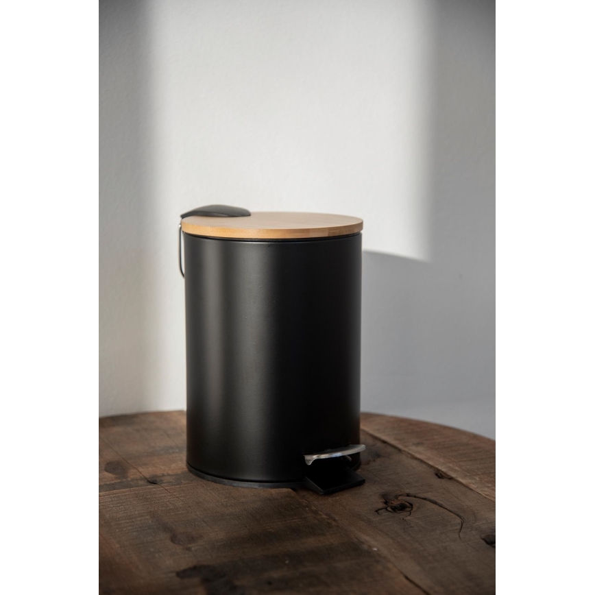 WENKO 24696100 - Cesta TORTONA 17x21 cm negro/marrón