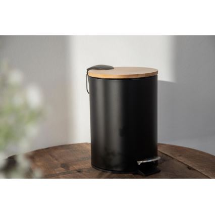 WENKO 24696100 - Cesta TORTONA 17x21 cm negro/marrón